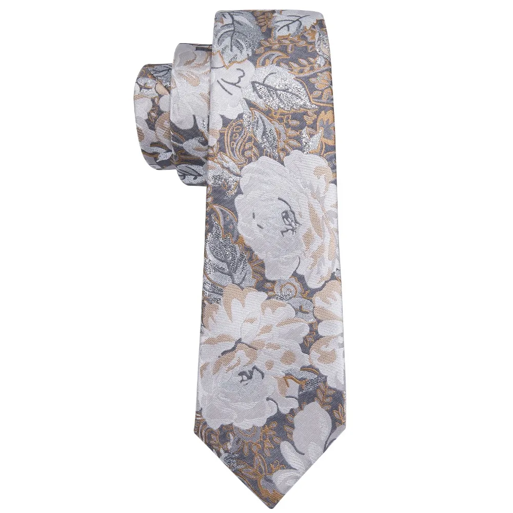 Роскошный цветочный узор шелковый галстук набор Barry.Wang модный галстук носовой платок Прямая поставка галстук для мужчин свадебные LS-5072