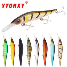 YTQHXY 135mm 14g Sinking Long Casting Fishing Lure Hard Bait Wobblers Crankbaits Bass Pike Quality Professional Minnow YE-478