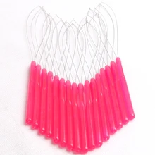 HARMONY 20 штук смешанных цветов Пластиковая Ручка Петля для нити инструменты, используемые с плоскогубцами и микро-бусинами для микро-колец для наращивания волос