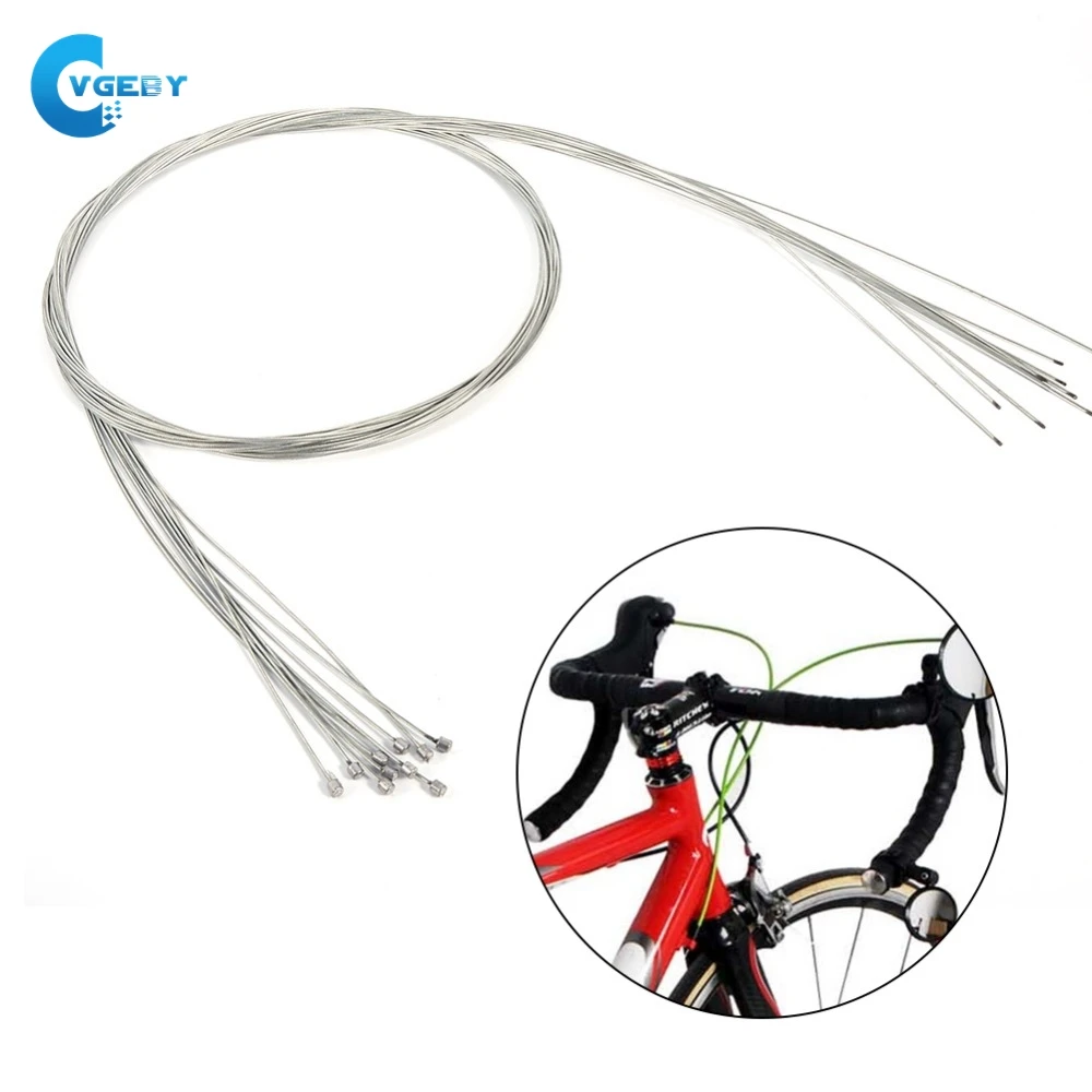 10Pcs Bicycle Brake Line 2M Road Bike Inner Wire Cable Galvanized Steel Cycling Accessories | Спорт и развлечения