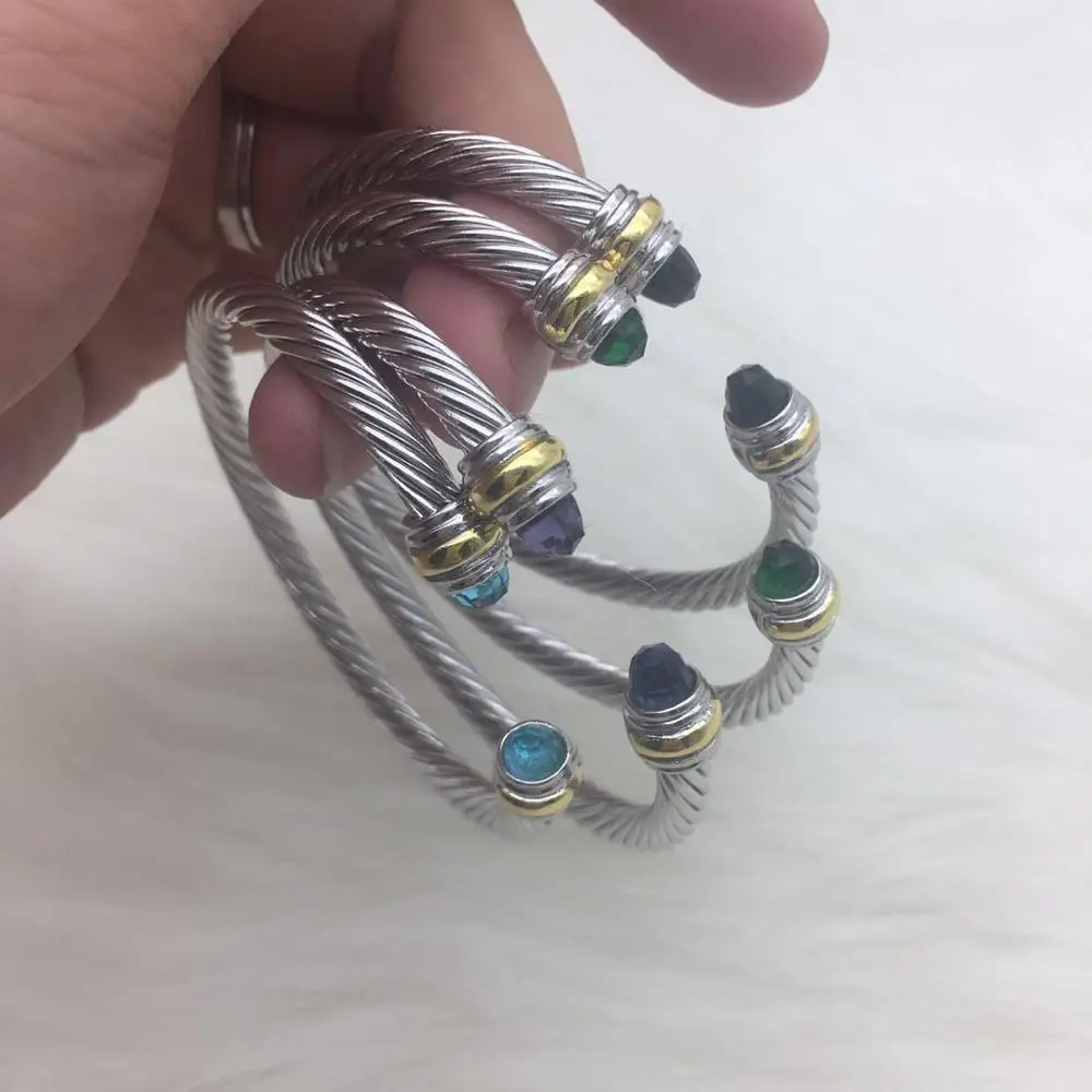 

DB229 Bracelet Imitation gem Bangle Antique Designer Brand Vintage Jewelry Bangles Valentine Christmas Gift Women Cuff Bracelets
