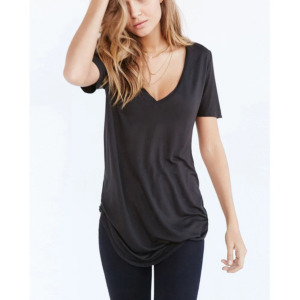 oversized v neck shirt