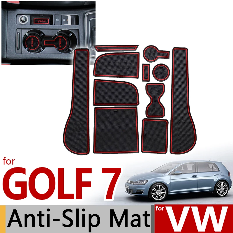Для VW Golf 7 MK7 противоскользящая резиновая чашка подушка дверной паз коврик Volkswagen 5G