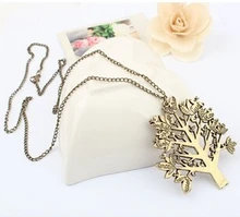 Factory Sale christmas tree pendant statement jewelry christmas sweater necklaces