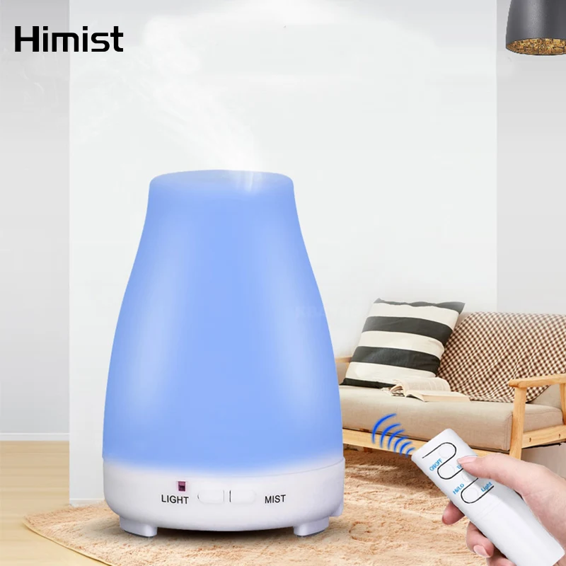 

200ml Aromatherapy Air Humidifier Ultrasonic Aroma Essential Oil Diffuser Home Office Humidificador Mist Maker Remote Control