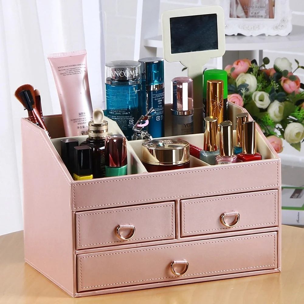

Korean Princess Comb Box Desktop Drawer Garment Box Wood Large European Cosmetic Recorder Box XI2251057