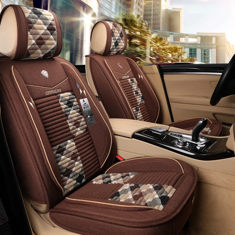  Wheat shell inside Car Seat Cover for ford ranger fusion focus 2 mk2 mondeo mk3 mk4 kuga auto acces