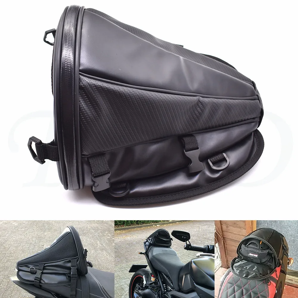 

New carbon fiber color motorcycle tail bag seat backpack handbag for Suzuki GSX-R 600 750 K6 GSXR GSXR1000 K5 GSXR1100 DL650