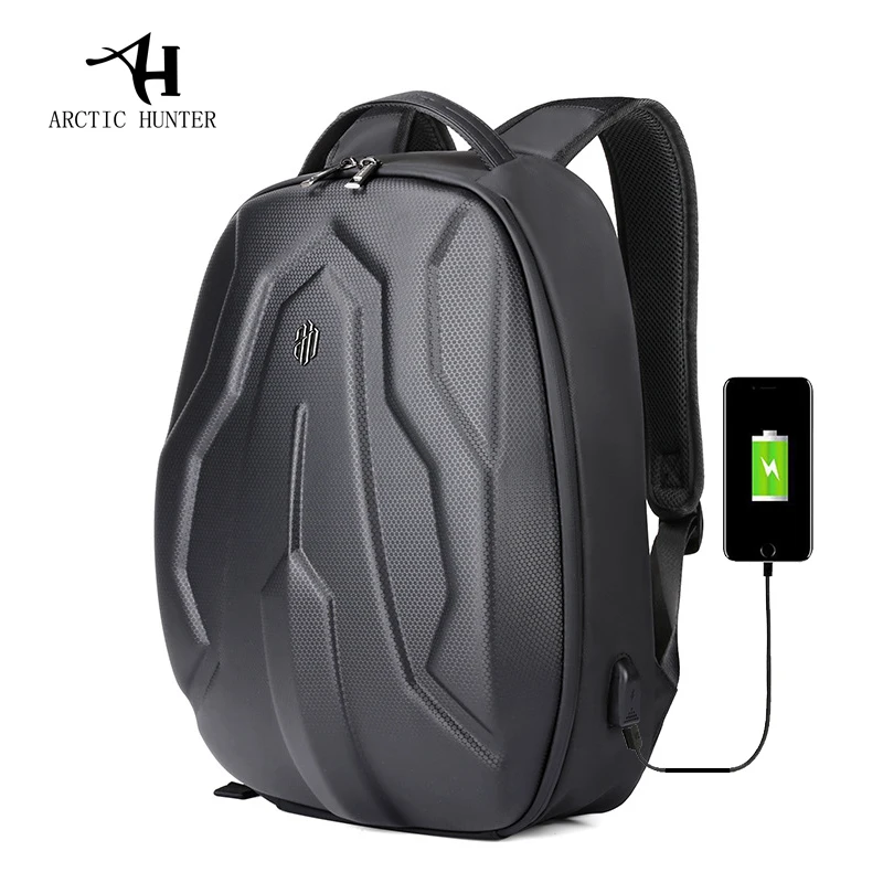 ARCTIC HUNTER Fashion large-capacity backpack men's trend backpack street hard shell multi-function computer bag water-proof bag