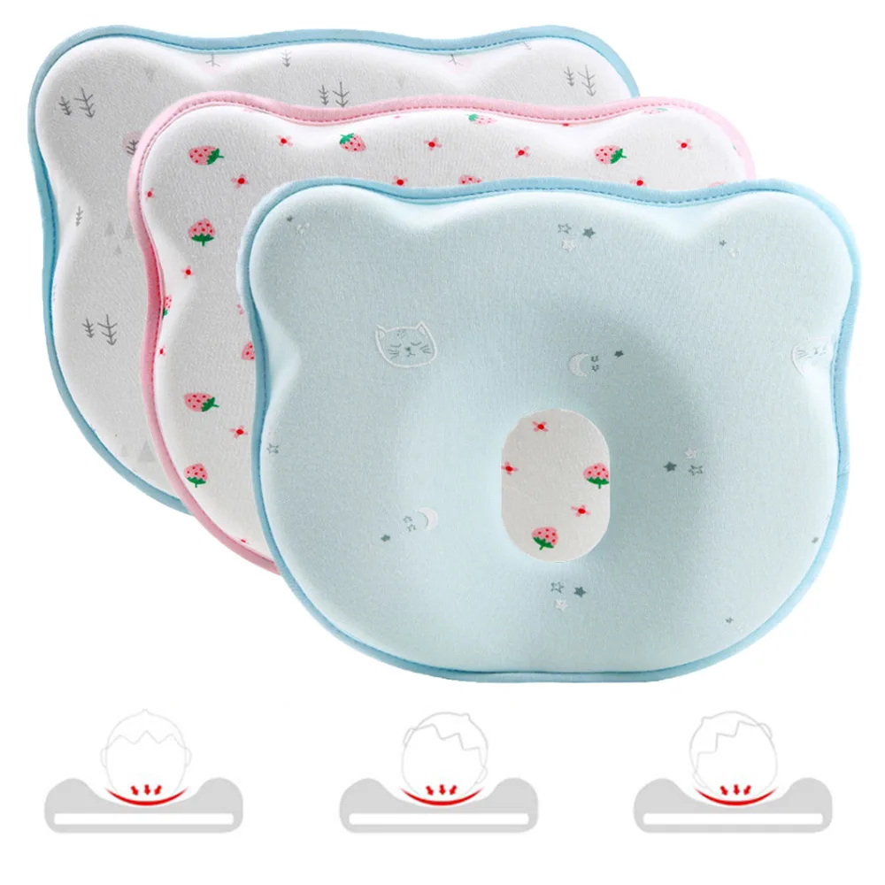

Baby Shaping Printing Pillow Sleeping Support Stereotypes Positioning Foam Soft Cushion Pad Pillow for 0-12months Infant Newborn