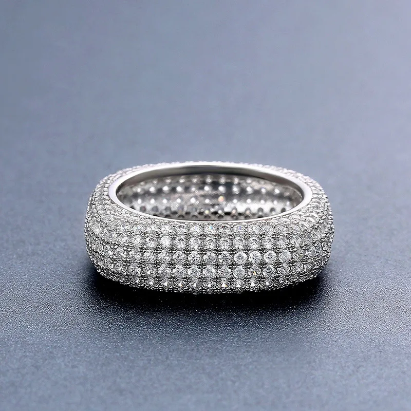 Austrian Zircon Fashion Ring Micro Paved Cubic Zircon Ring Square Finger Rings for Women Bague Anel Anello Halka Prsten Ringen  (3)