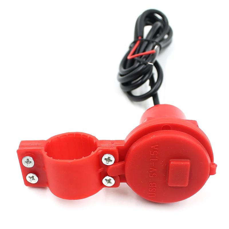 car usb charger socket outlet with dual usb auto led plastic abs mini