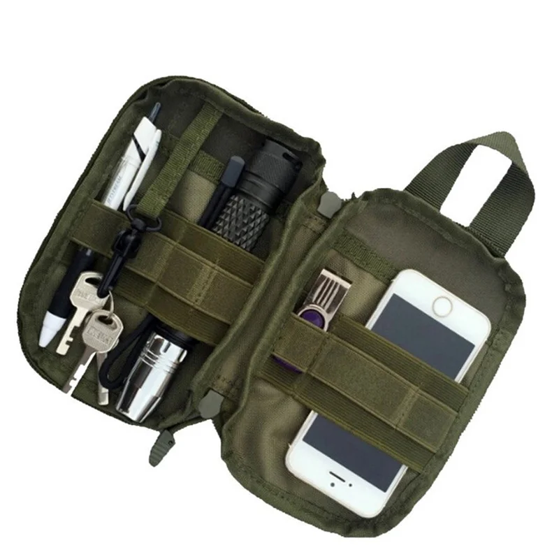 1000D Военный нейлоновый EDC Чехол Molle Mesh инструменты аксессуары Сумки для охоты на открытом воздухе поясные сумки многоцелевой карман для хранения