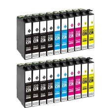 20 Pack Compatível Epson T220 XL cartucho de Tinta Para Epson WorkForce WF 2650 WF-2630 WF-2660 WF-2750 WF-2760 XP-320 XP-420 XP-424