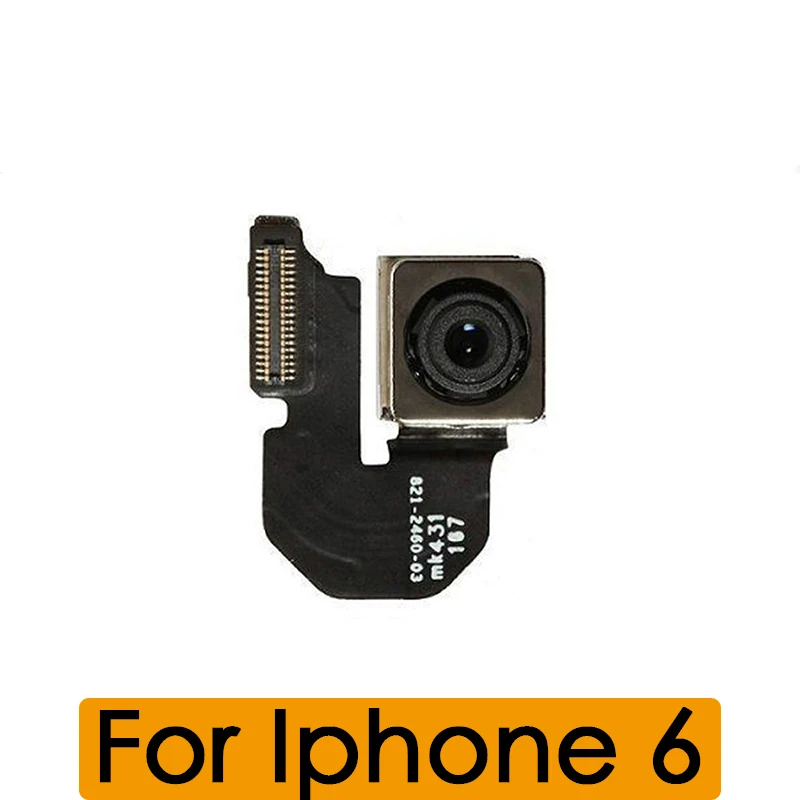 Оригинальная запасная часть задней камеры для Apple iPhone 6 4,7 дюймов черная камера гибкий кабель запасные части