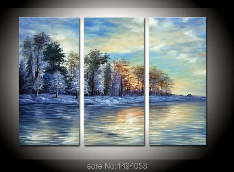 handpainted-village-scenery-picture-3-piece-modern-abstract-decorative-oil-painting-wall-art-for-home-decoration