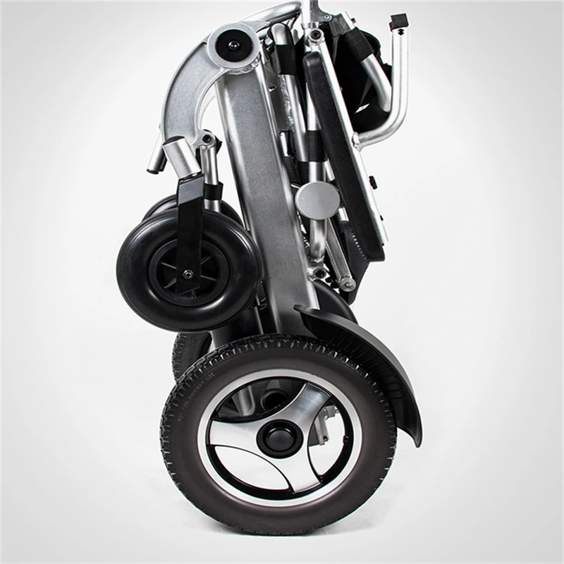 Автоматическая моторизованная Складная коляска с электроприводом для инвалидов из алюминиевого сплава