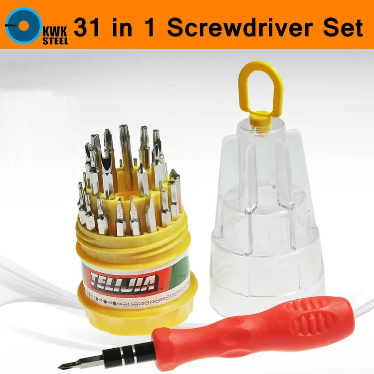 

Handle Screwdriver Set DIY Kit 31 in 1 Portable Magnetic Tools Mobile Phone Laptop Cellphone PC Watch Glasses Universal Repair