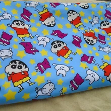 Мультфильм карандаш Shin-chan текстильные изделия, полиэстер, ткань занавеска с мозаичным узором скатерть печатная квилтинговая домашняя для Sewin 145*100 см