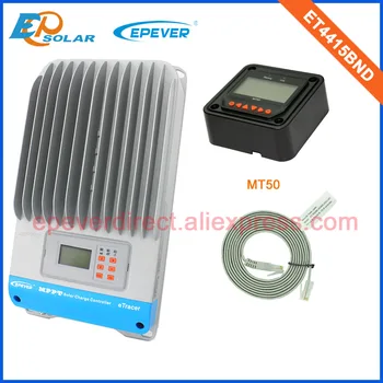 

MPPT EPEVER Solar Power Bank Controller 45A 45amps regulator 48V 36V auto work ET4415BND eTracer seires MT50 Meter 12V