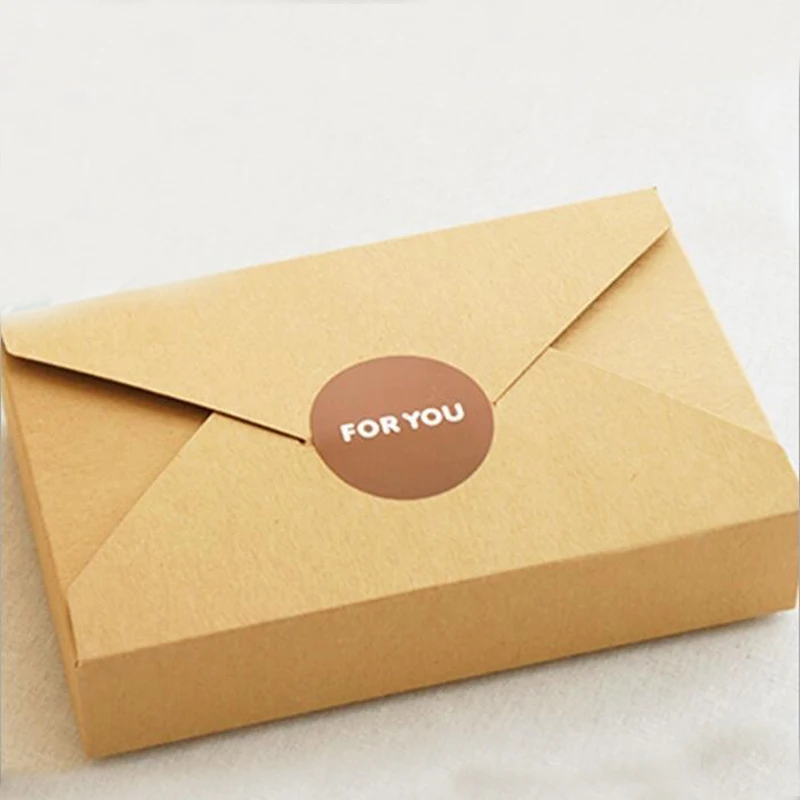 300pcs 19.5x12.5x4cm envelope kraft paper gift box packaging Display