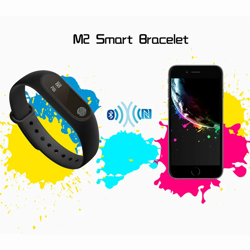 M2 смарт-измеритель сердечного ритма Bluetooth 4,0 Smartband и монитор сна