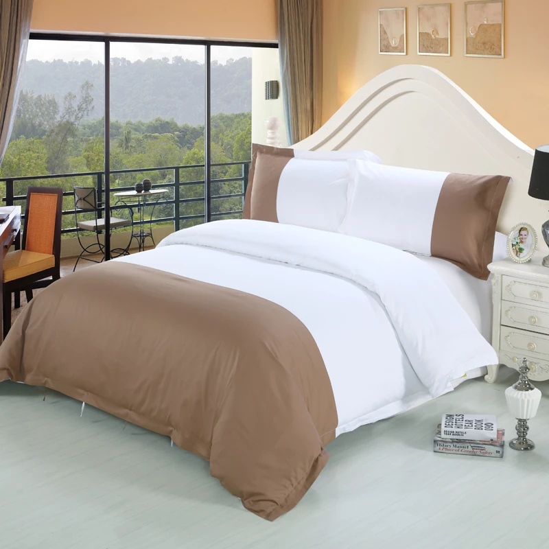

New 100% Cotton Blue Patchwork Ribbon Hotel Bedding sets King Queen size Bed set Duvet cover set Bedsheet Wholesale