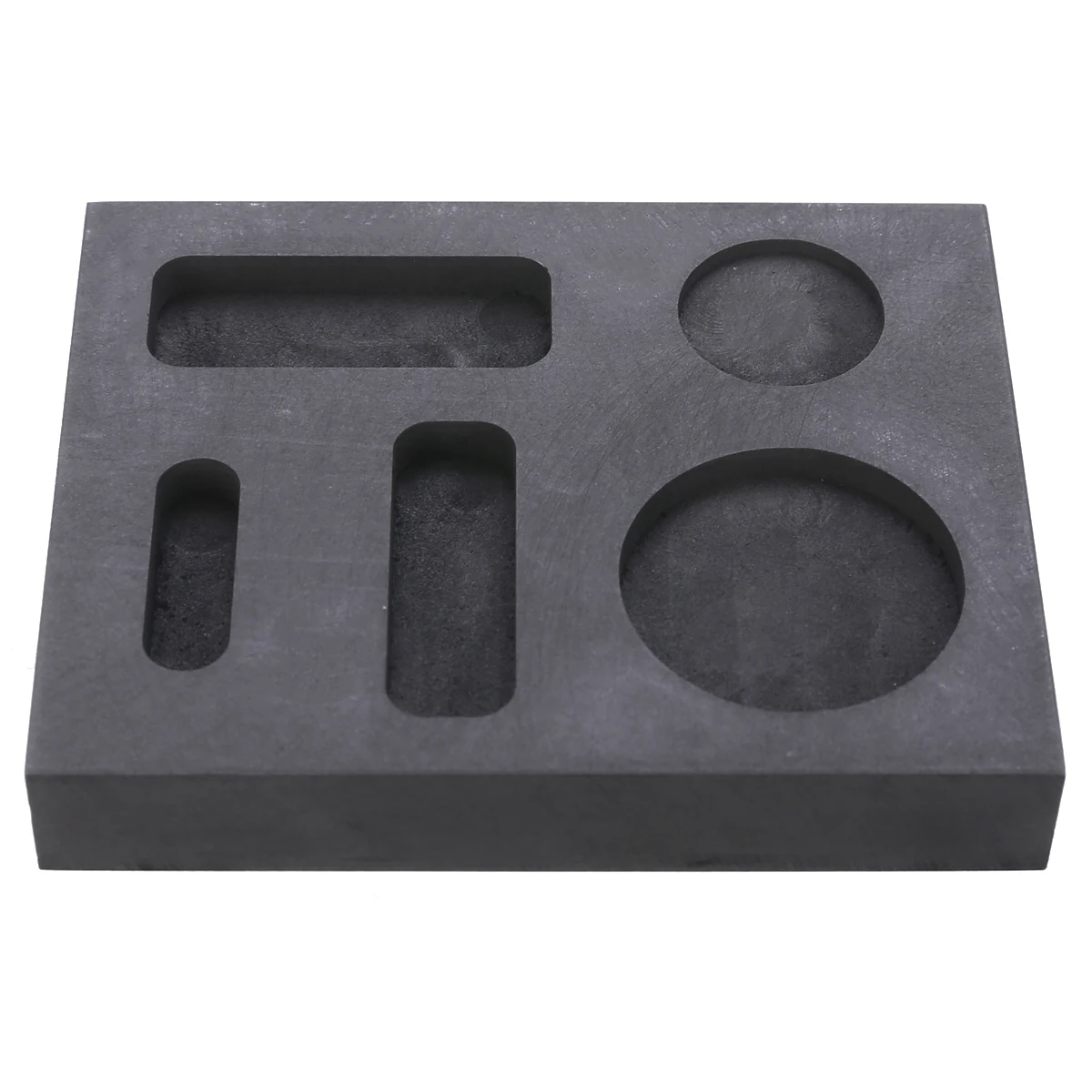 Black Five Holes Ingot Casting Graphite Casting Ingot Melting Mold Refining Scrap for Melting Furnace Casing Copper Silver Gold