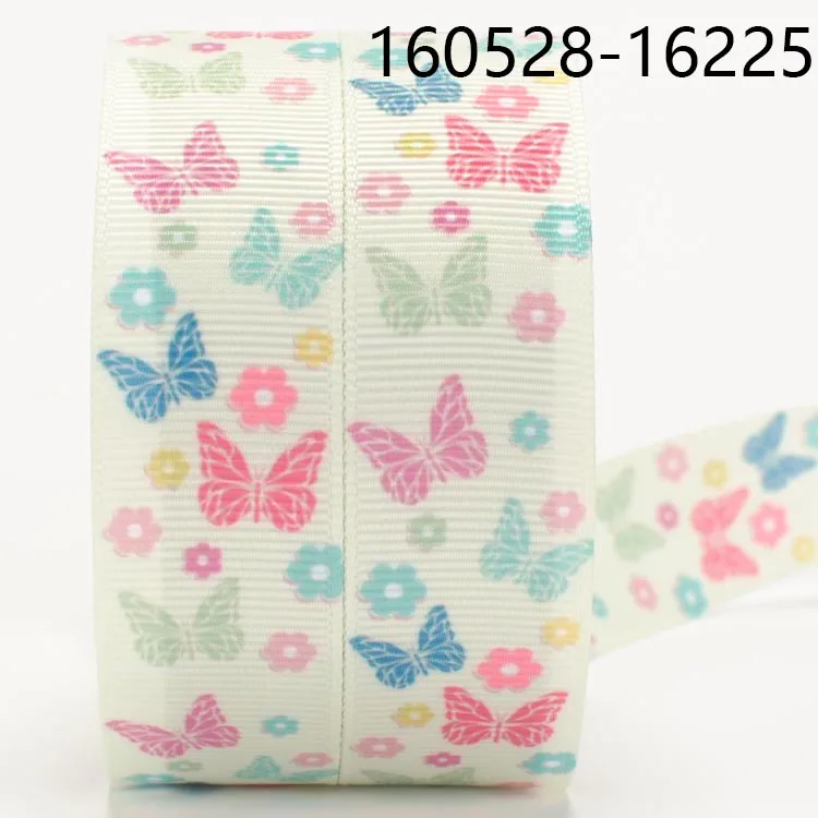 Новые продажи 50 ярдов красочные betterfly печатные grosgrain ленты бесплатная доставка |