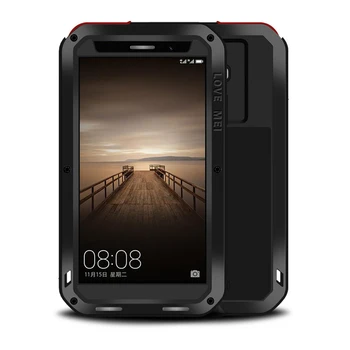 

LOVE MEI Shockproof Case for Huawei Mate 9 Life Waterproof Metal Armor Case Cover for Huawei Mate 9 Tempered Glass Protector