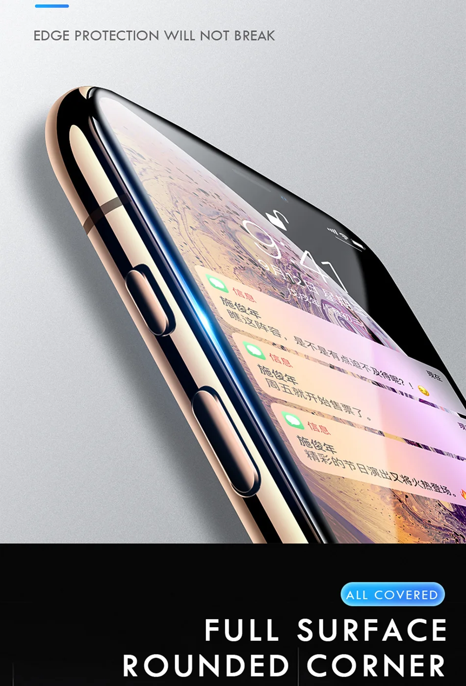 2-1 шт 15D защитное стекло с закругленными краями для iPhone 8 X XS Max XR закаленное стекло для iPhone 6 6S 7 8 Plus Защитная пленка для экрана