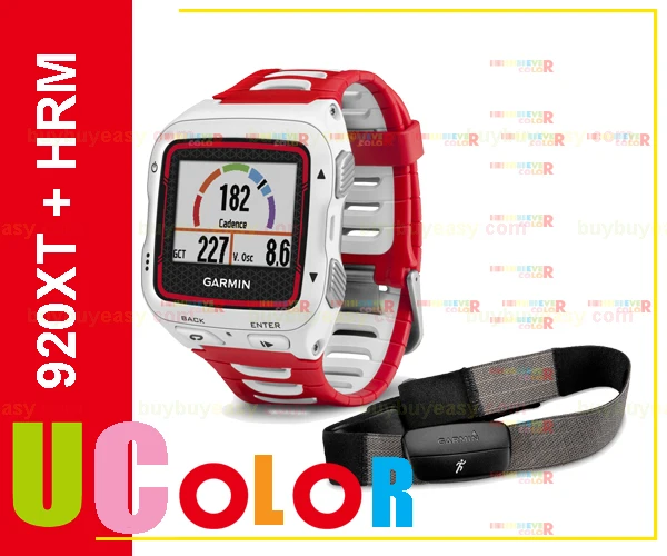 Original Brand New Garmin Forerunner 920XT & Heart Rate Monitor Watch - Red / White With Warranty Card