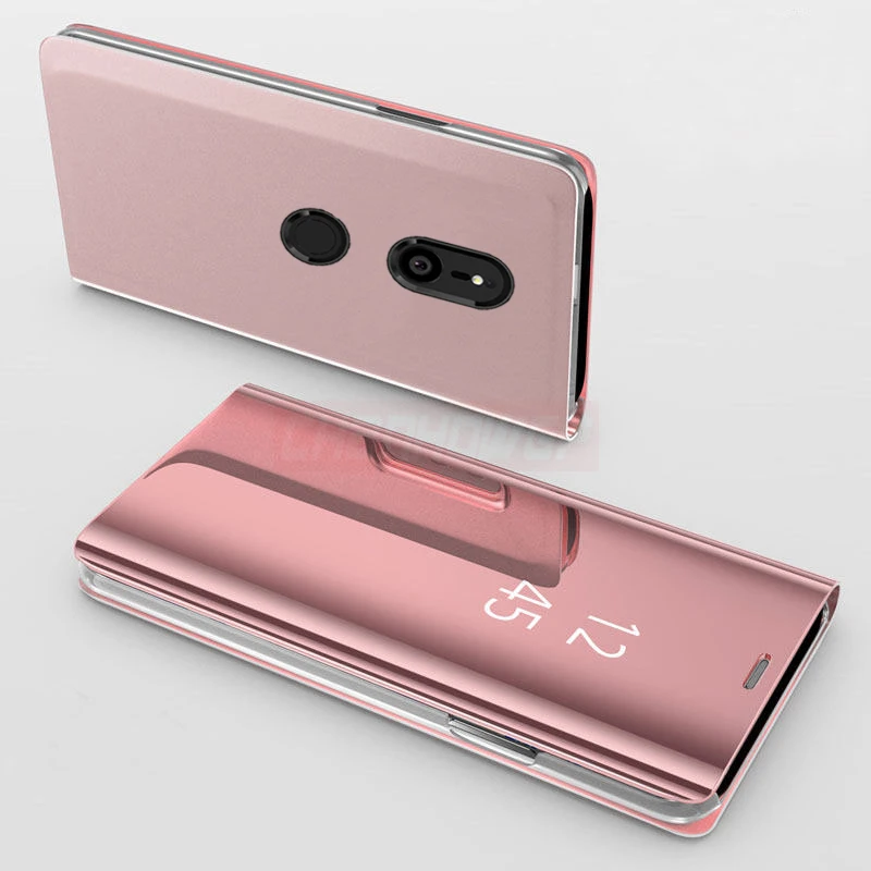 Умный зеркальный Прозрачный чехол для Sony Xperia XZ3 xz3 откидные Кожаные чехлы с