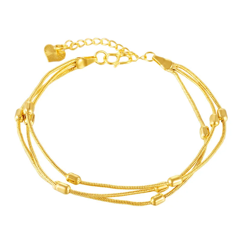 Dubai Gold Jewelry Hot New Bracelet Unisex Christmas Holiday Party