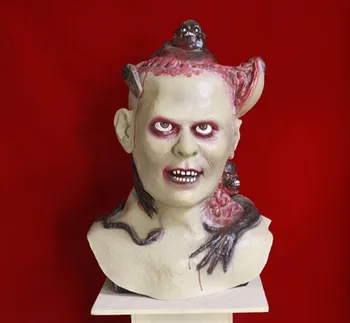 

Rubber Adult Size Horror Realistic Ghost Mask for Halloween Deluxe Costume