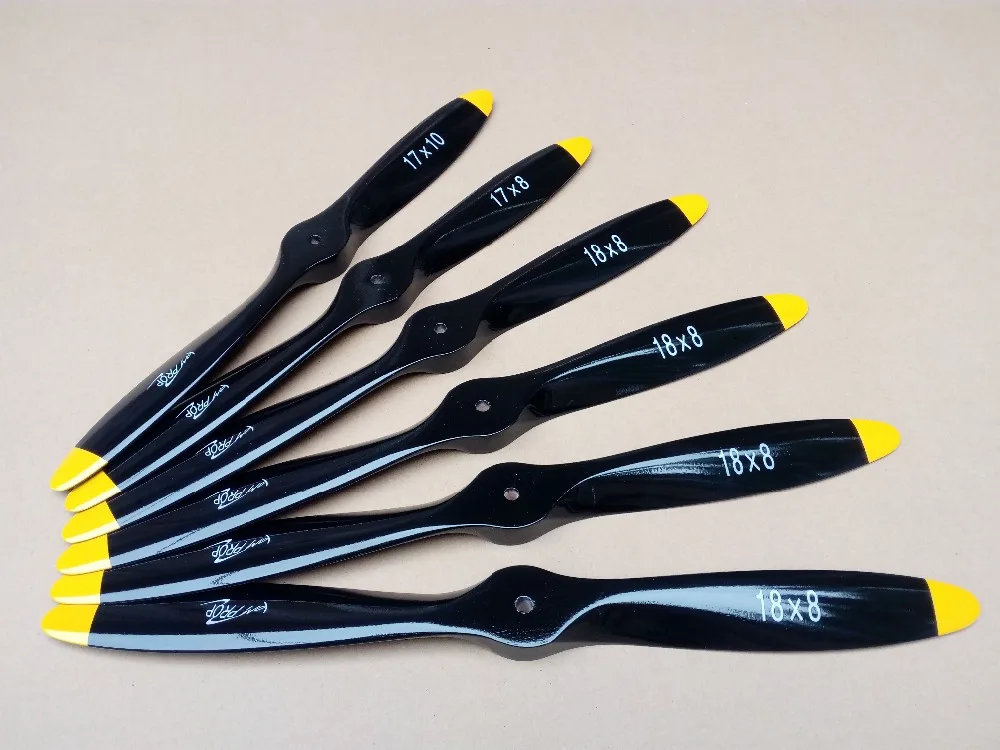 DFDL 13x4/13X5/13x6//13X7/13x8/13x10 CW/CCW Wooden Propeller  For RC Gas Airplane Quadcopter Multicopter 3Colors High Quality