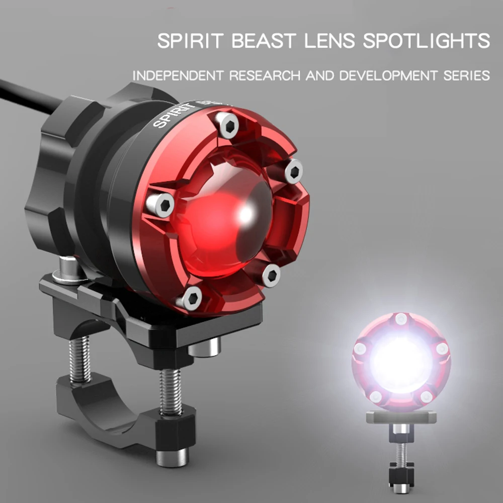  SPIRIT BEAST Led spotlight Motorcycle Decorative lighting headlight 48V headlamps Fog Super bright  - 32917699355