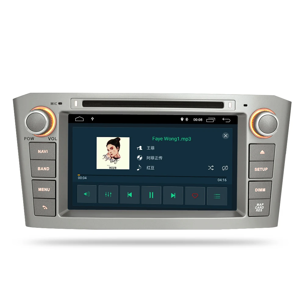 Best RAM Android 9.1 9.0 Car DVD Stereo Multimedia Headunit For Toyota Avensis/T25 2003-2008 Auto Radio GPS Navigation Video Audio 3