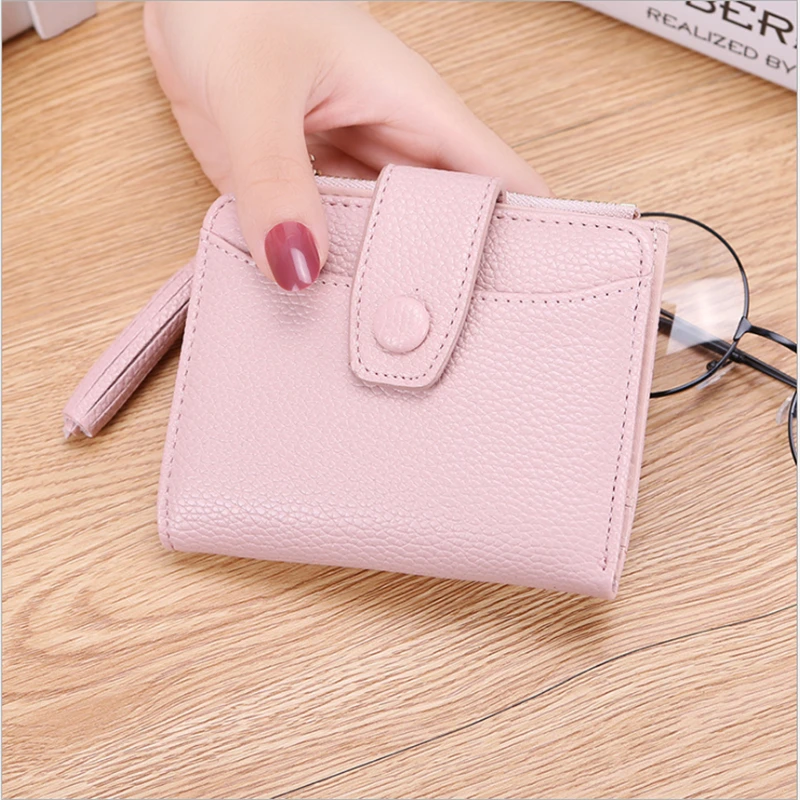 

Women PU Leather Wallet Fashion Girls Mini Leather Multifunction Wallets Women PU Leather Short Wallet Credit Card Holder Wallet