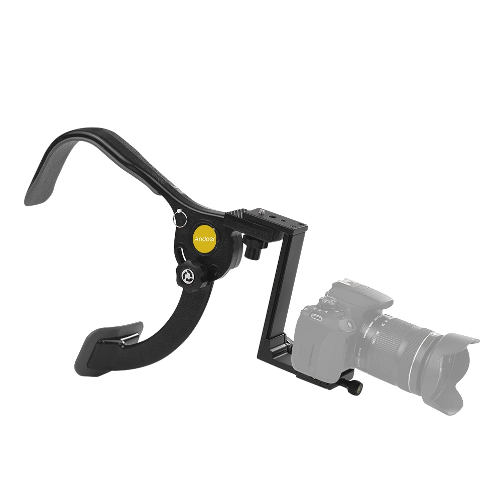 

Andoer Q440A Shoulder Support Bracket Hand Free Shoulder Rig Stabilizer for DSLR Camera Action Camera DV Max. Load 8kg
