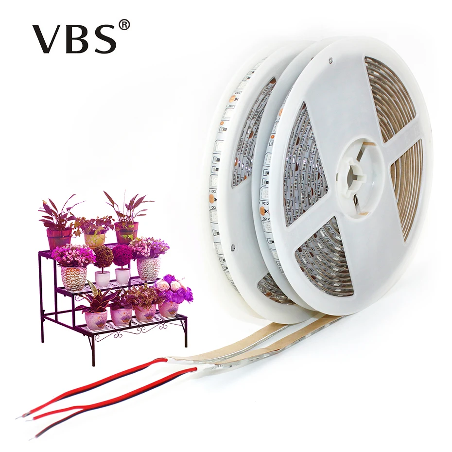 

5M LED Grow Light 5050 Full Spectrum LED Strip 12V LED Phyto Lamp For Plants Led Lamp For Greenhouse Hydroponic Plant Growing