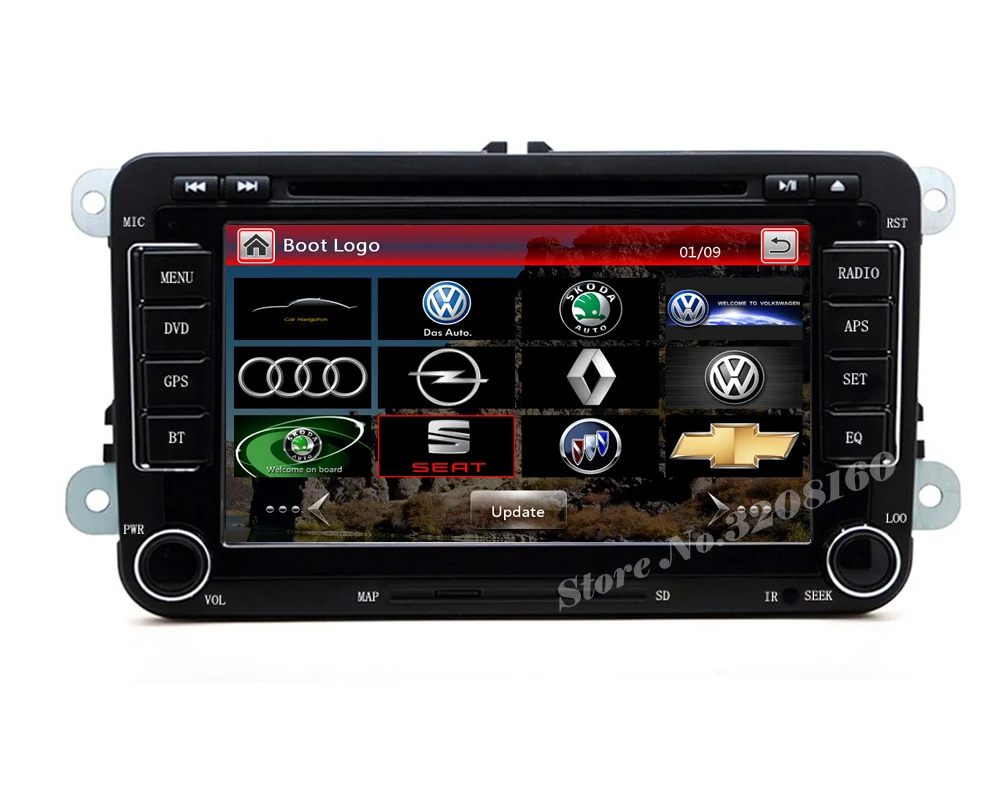Top rns510 2din 7" Car DVD Player for VW JETTA PASSAT/B6/CC GOLF 5/6 POLO Touran Tiguan Caddy SEAT with Radio BT swc GPS free map 14