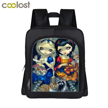 

Gothic Cartoon Girls / Dark Unicorn Backpack Girls Book Bags Small backpack Children School Bags Kids Kindergarten Bag Backpacks