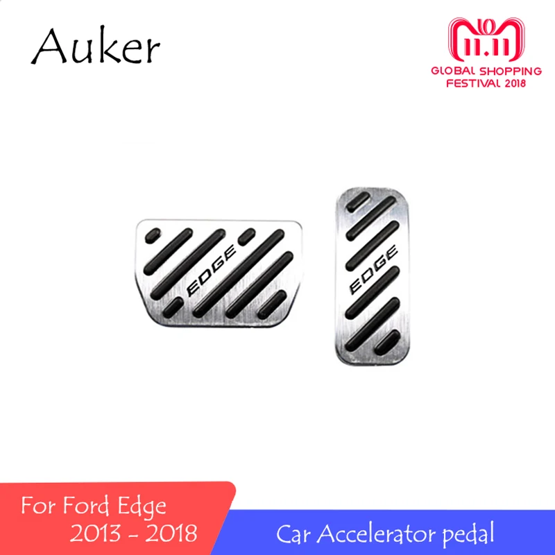 

For Ford EDGE 2013-2018 AT Car Accelerator Pedal Refit Brake Pedal Accessories 2Pcs/Set