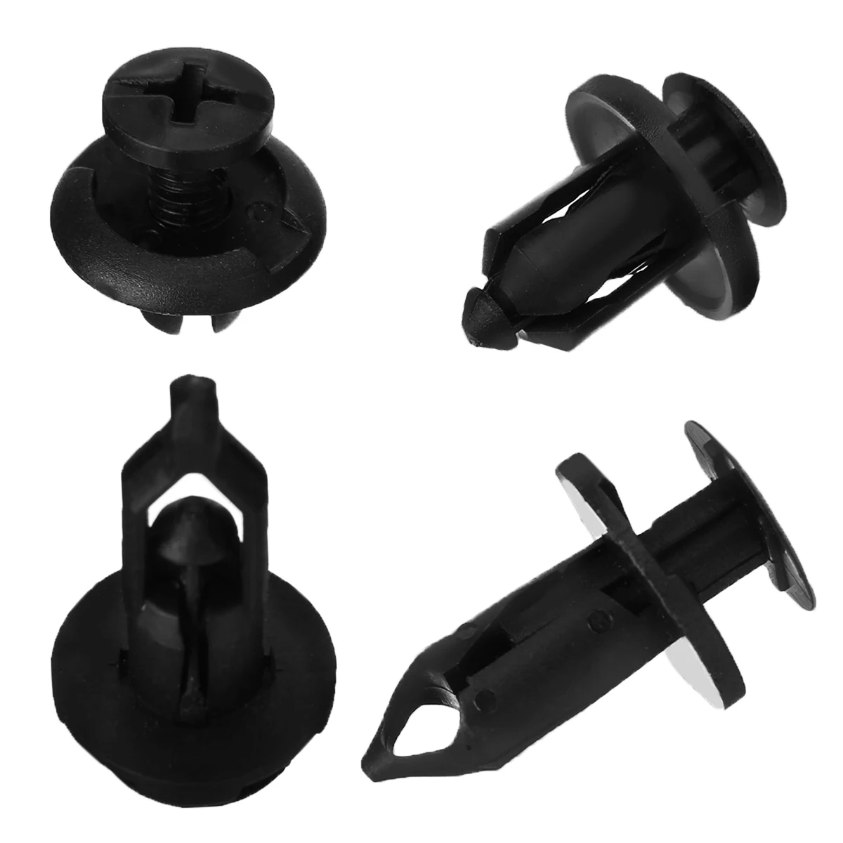 Universal 40Pcs Car Rivet Fastener Clips Plastic Push Pin Rivet Clip Bumper Fender Retainer Fastener Assorted Kit