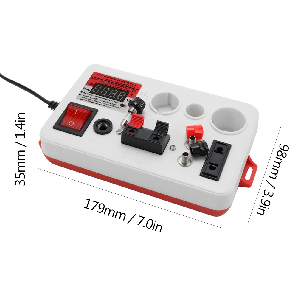 Штепсельная Вилка EU, светодиодный измерительный прибор с быстрой вилкой, измеритель напряжения питания, светодиодный Светодиодная лента, бусины, легкий инструмент для быстрого тестирования полуготовых ламп
