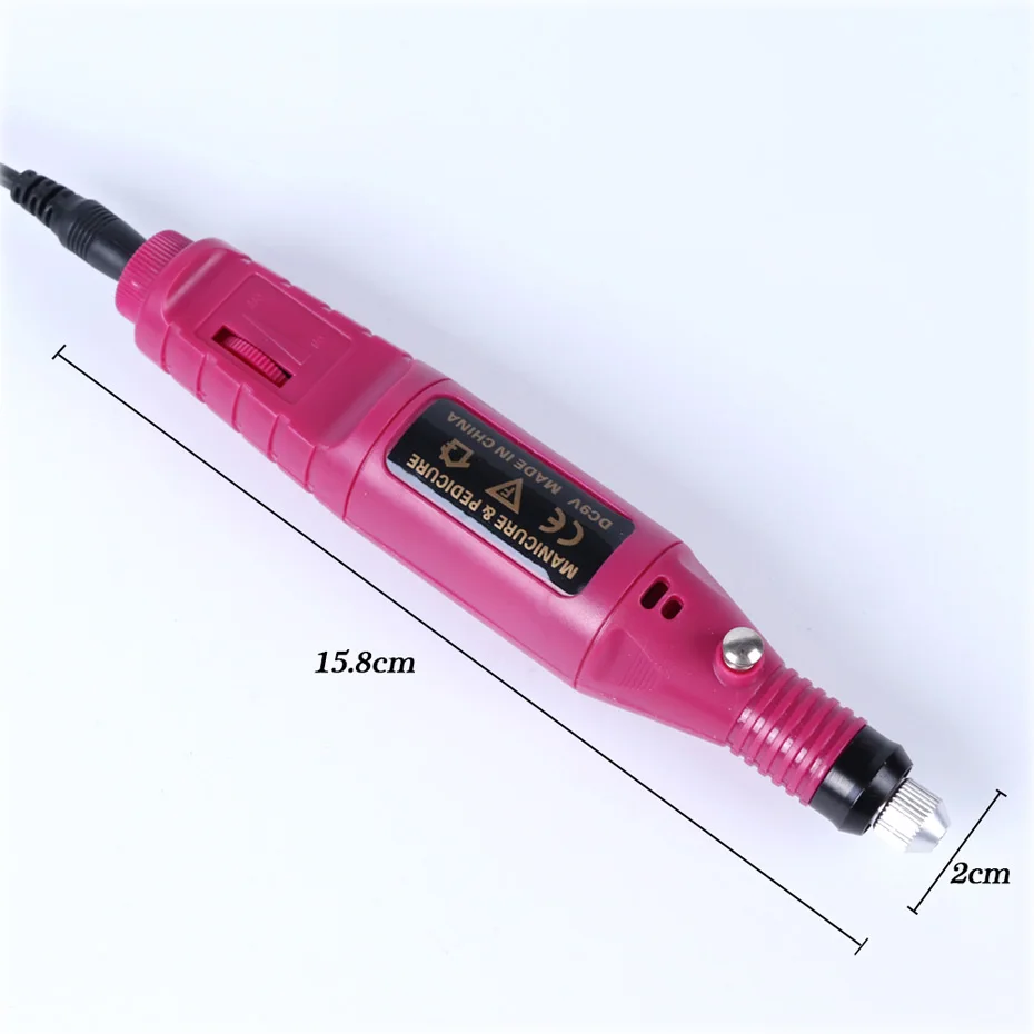 1 Set Silver Electric Nail Drill Milling Cutter Electric Machine 25000 RPM Remover UV Gel Cuticle Manicure Accessories JI883