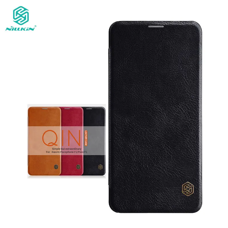 

Xiaomi POCOPHONE F1 Case POCOPHONE F1 Case Nillkin Qin Series PU Leather Flip Cover for POCO F1