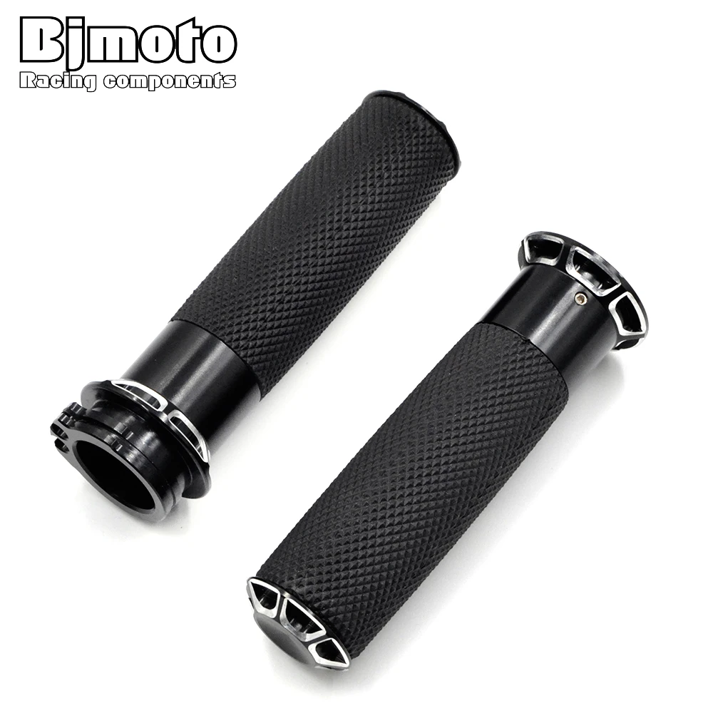 Ashata Poignée Paire De 1 Pouce 25mm/1,1 Pouce 28mm Universal Motorcycle Vintage TPU Handle