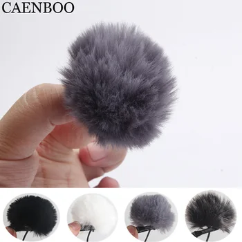 

CAENBOO Universal Lavalier Microphone Furry Windscreen Fur Windshield Wind Muff Soft For SONY RODE BOYA Lapel Lavalier Mic 5mm